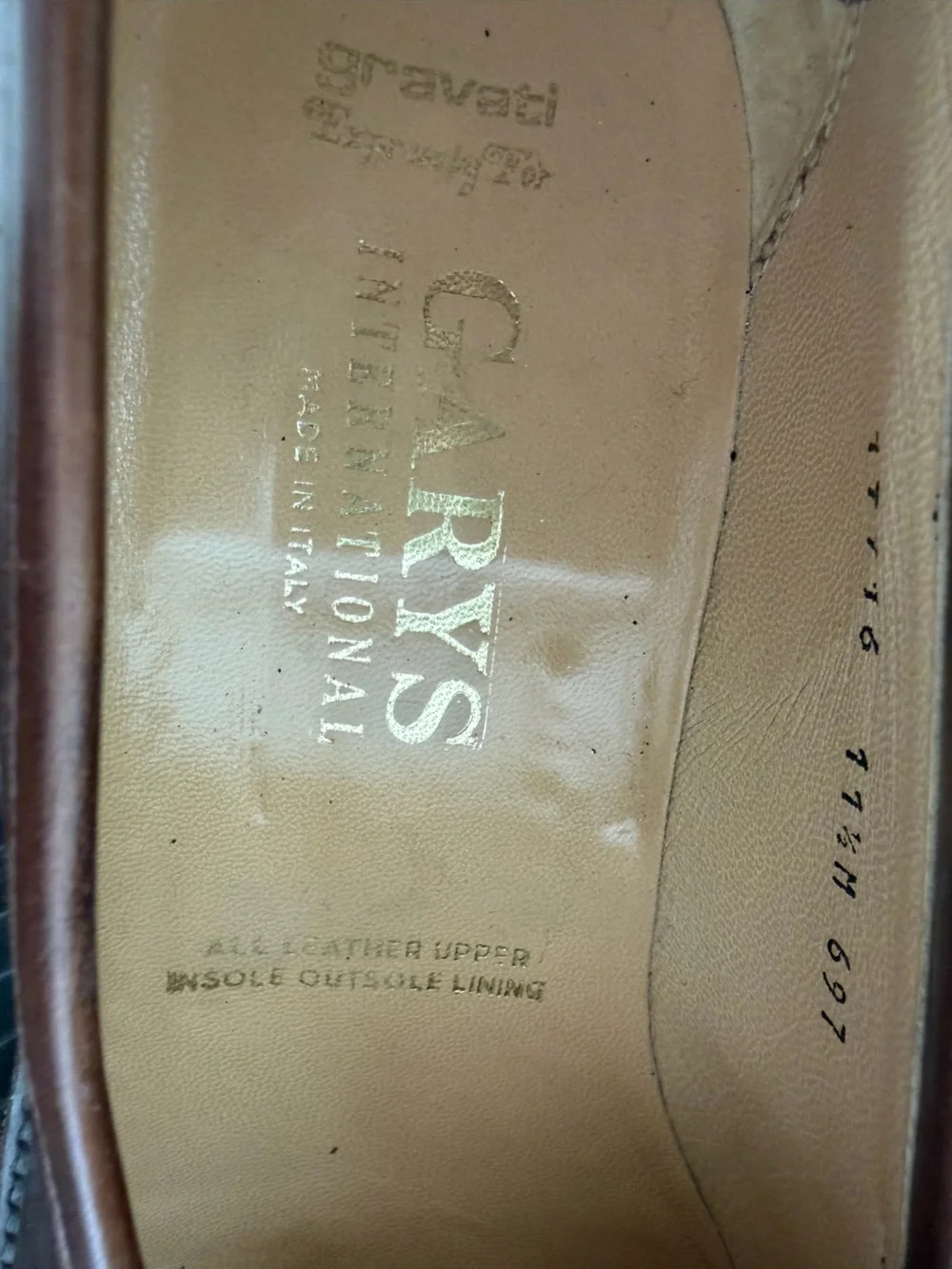 Gravati / Garys International — Made in Italy Men's Brown Leather Slip-On Penny